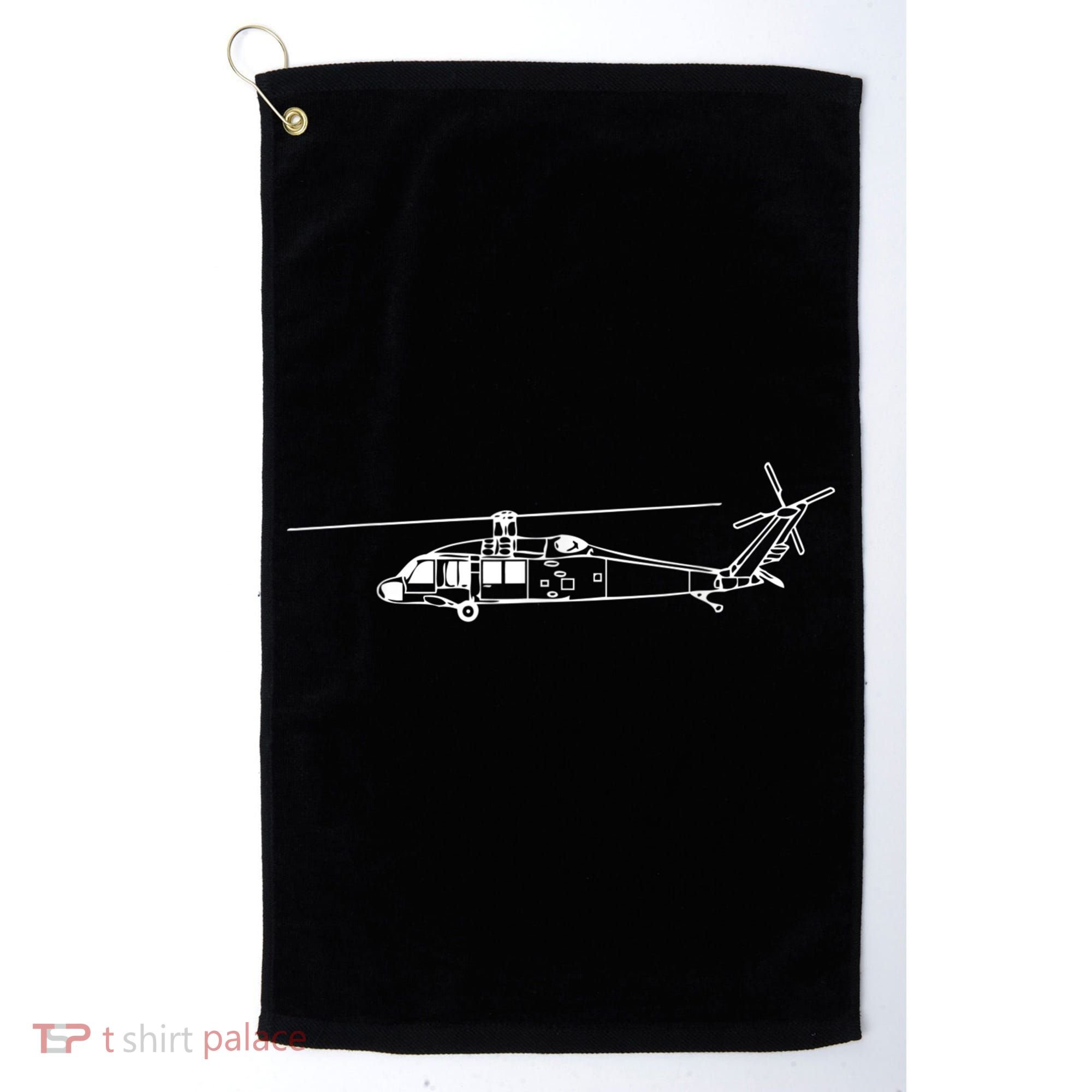 UH60 Blackhawk Helicopter Pilot Or Crew Golf Towel