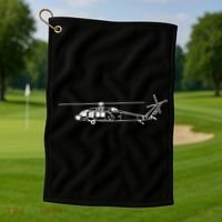 UH60 Blackhawk Helicopter Pilot Or Crew Golf Towel thumb 1