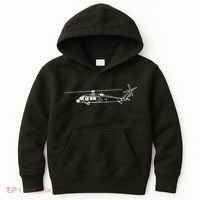 UH60 Blackhawk Helicopter Pilot Or Crew Kids Hoodie thumb 0