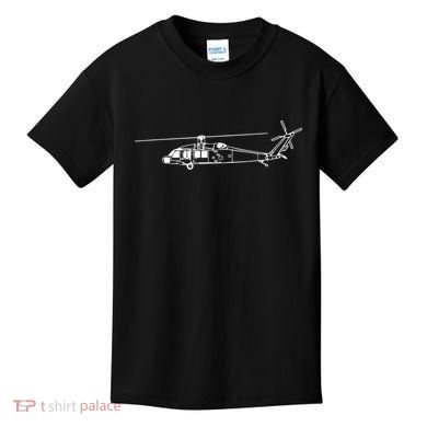 UH60 Blackhawk Helicopter Pilot Or Crew Kids T-Shirt