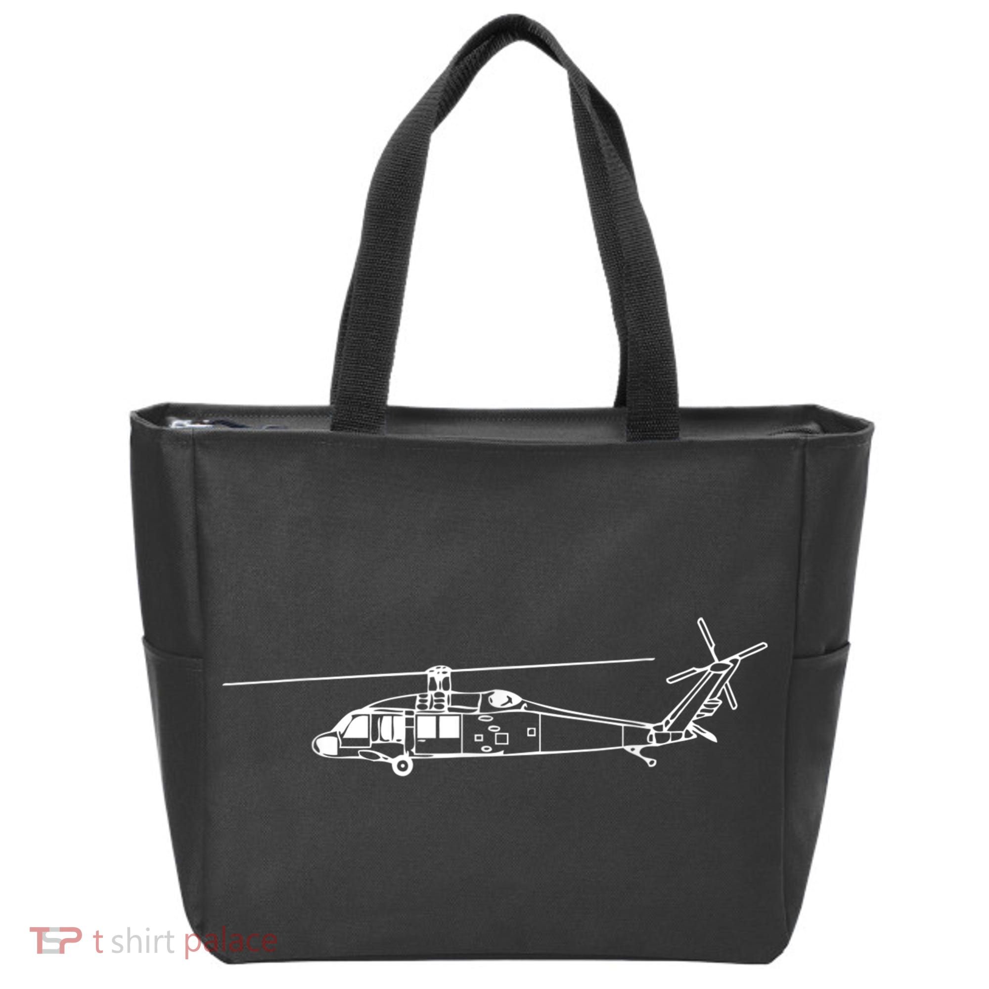 UH60 Blackhawk Helicopter Pilot Or Crew Tote Bag