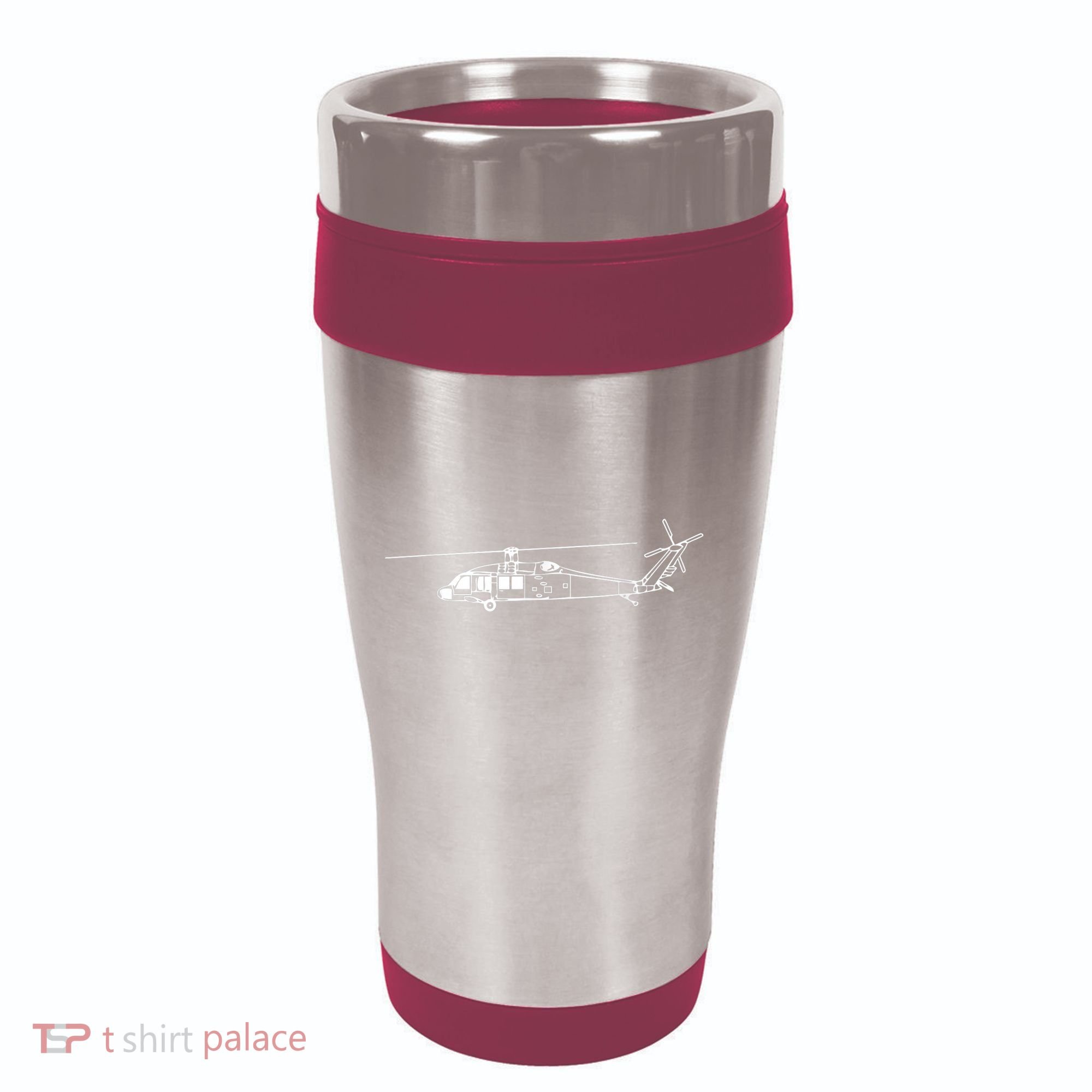 UH60 Blackhawk Helicopter Pilot Or Crew 16oz Travel Tumbler
