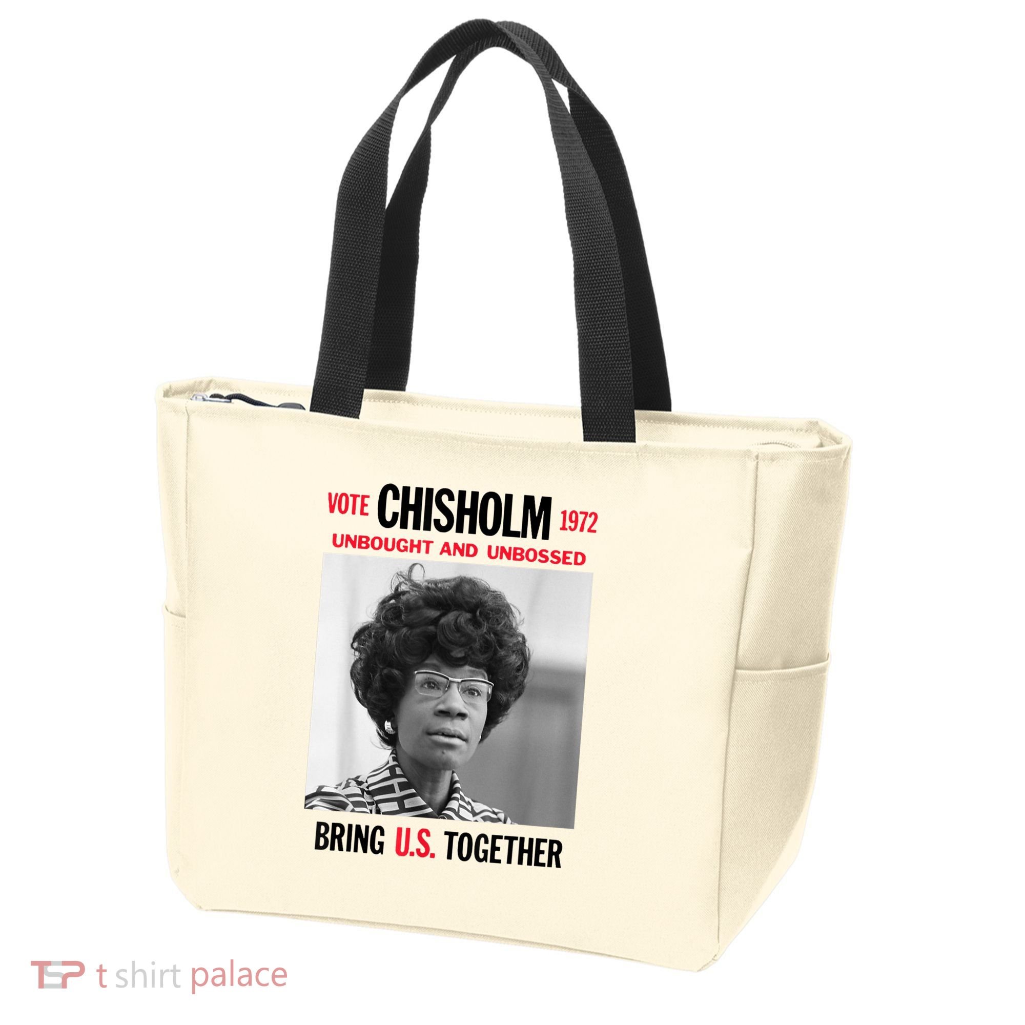 USA Black History Poster UNBOUGHT UNBOSSED Shirley Chisholm Tote Bag