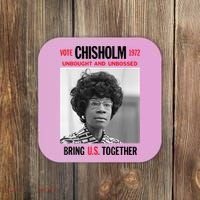 USA Black History Poster UNBOUGHT UNBOSSED Shirley Chisholm Coaster thumb 0
