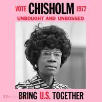 USA Black History Poster UNBOUGHT UNBOSSED Shirley Chisholm Coaster thumb 2