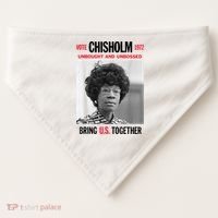 USA Black History Poster UNBOUGHT UNBOSSED Shirley Chisholm USA-Made Doggie Bandana thumb 0