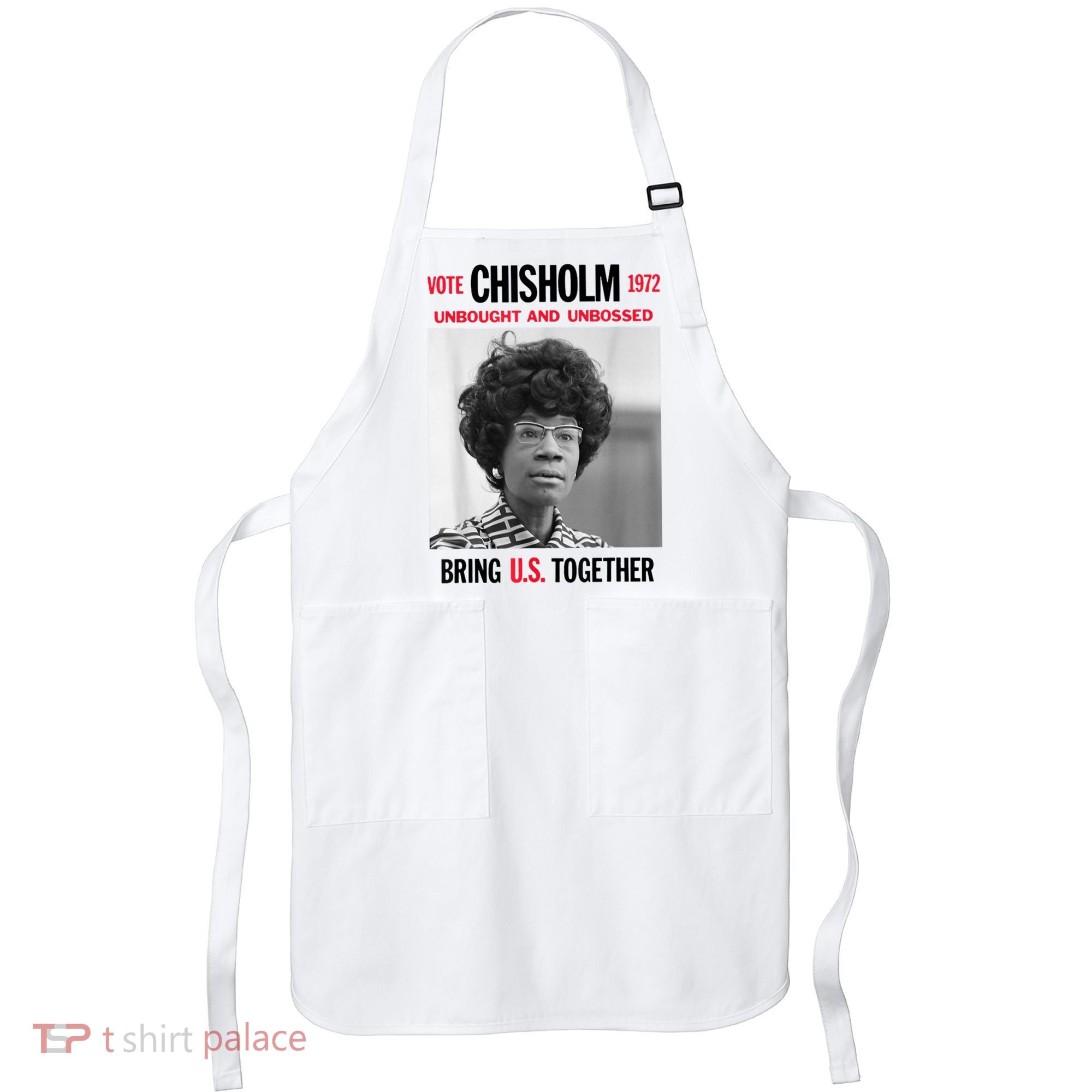 USA Black History Poster UNBOUGHT UNBOSSED Shirley Chisholm Apron