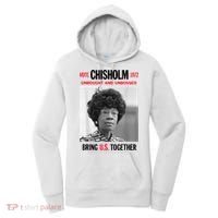 USA Black History Poster UNBOUGHT UNBOSSED Shirley Chisholm Women's Hoodie thumb 0