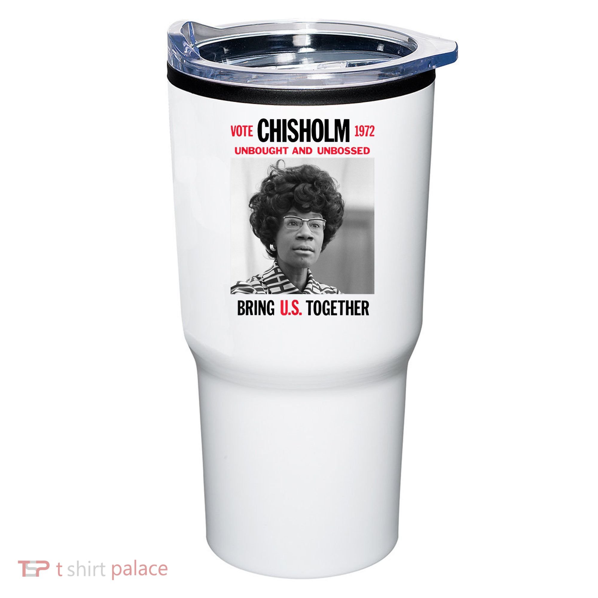 USA Black History Poster UNBOUGHT UNBOSSED Shirley Chisholm Tumbler