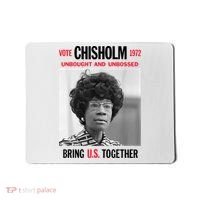 USA Black History Poster UNBOUGHT UNBOSSED Shirley Chisholm Mousepad thumb 0