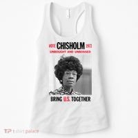 USA Black History Poster UNBOUGHT UNBOSSED Shirley Chisholm Women's Tank Top thumb 0