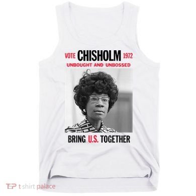 USA Black History Poster UNBOUGHT UNBOSSED Shirley Chisholm Tank Top