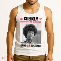 USA Black History Poster UNBOUGHT UNBOSSED Shirley Chisholm Tank Top thumb 3