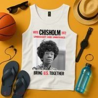 USA Black History Poster UNBOUGHT UNBOSSED Shirley Chisholm Tank Top thumb 4
