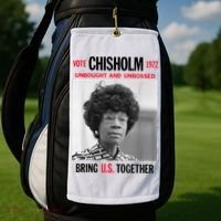 USA Black History Poster UNBOUGHT UNBOSSED Shirley Chisholm Golf Towel thumb 2
