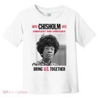 USA Black History Poster UNBOUGHT UNBOSSED Shirley Chisholm Toddler T-Shirt thumb 0