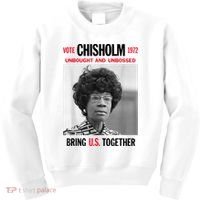 USA Black History Poster UNBOUGHT UNBOSSED Shirley Chisholm Kids Sweatshirt thumb 0