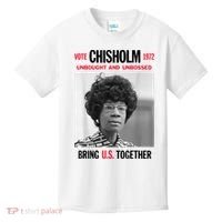 USA Black History Poster UNBOUGHT UNBOSSED Shirley Chisholm Kids T-Shirt thumb 0