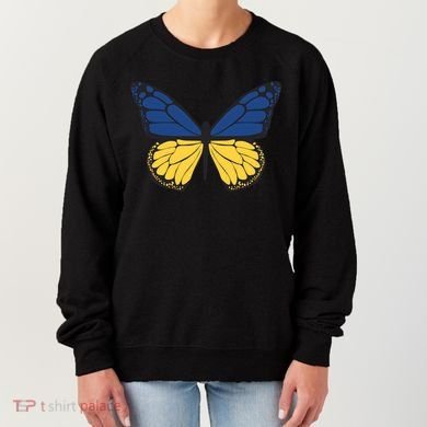 Ukraine Butterfly Illustration Women's Sweatshirt