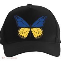 Ukraine Butterfly Illustration Five-Panel Snapback Cap thumb 0