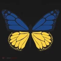Ukraine Butterfly Illustration Bucket Hat thumb 4