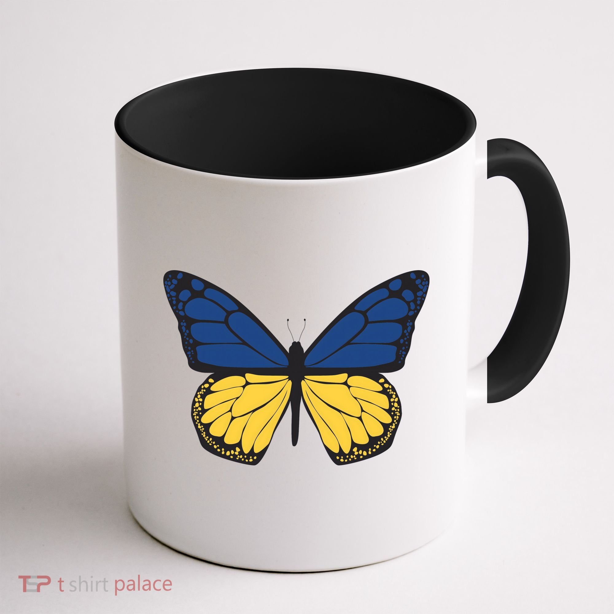 Ukraine Butterfly Illustration Coffee Mug