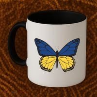 Ukraine Butterfly Illustration Coffee Mug thumb 2