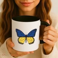 Ukraine Butterfly Illustration Coffee Mug thumb 3