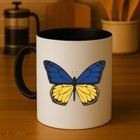 Ukraine Butterfly Illustration Coffee Mug thumb 4