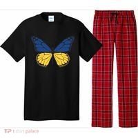 Ukraine Butterfly Illustration Pajama Set thumb 0