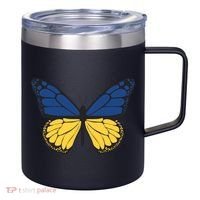 Ukraine Butterfly Illustration 12oz Stainless Steel Coffee Mug thumb 0