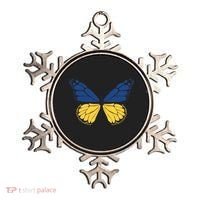 Ukraine Butterfly Illustration Ornament thumb 0