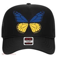 Ukraine Butterfly Illustration Hat thumb 0