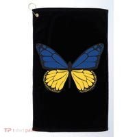 Ukraine Butterfly Illustration Golf Towel thumb 0