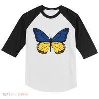 Ukraine Butterfly Illustration Kids Colorblock Raglan Jersey thumb 0
