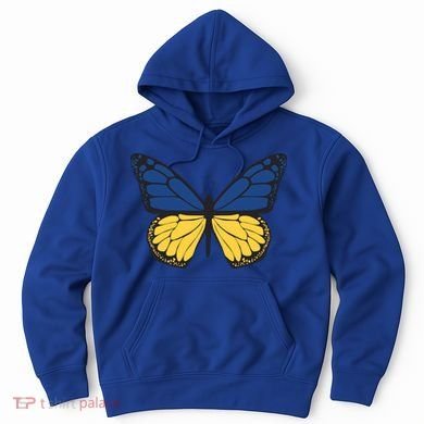 Ukraine Butterfly Illustration Hoodie