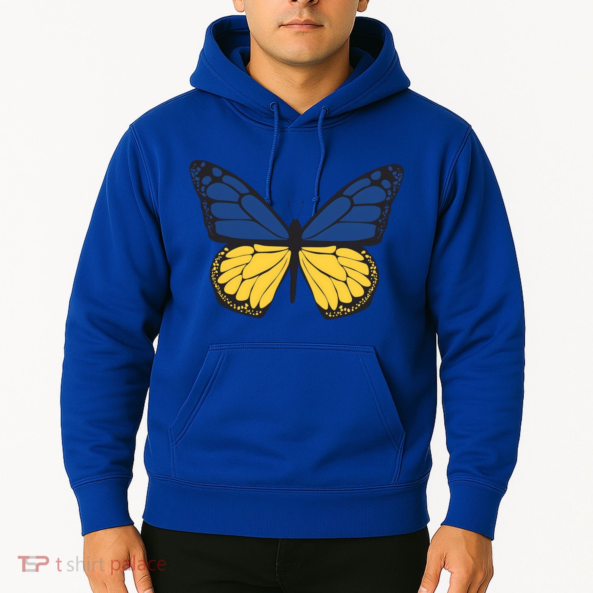 Ukraine Butterfly Illustration Hoodie