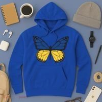 Ukraine Butterfly Illustration Hoodie thumb 3