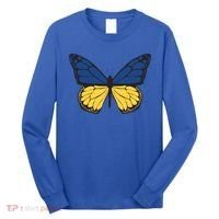 Ukraine Butterfly Illustration Long Sleeve Shirt thumb 0