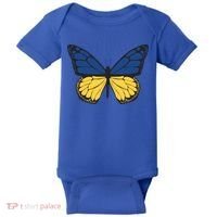 Ukraine Butterfly Illustration Baby Bodysuit thumb 0