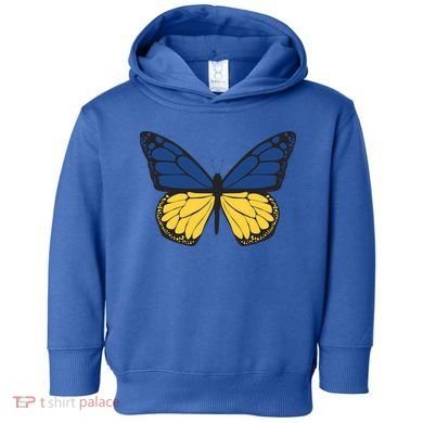 Ukraine Butterfly Illustration Toddler Hoodie