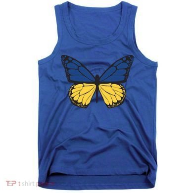 Ukraine Butterfly Illustration Tank Top