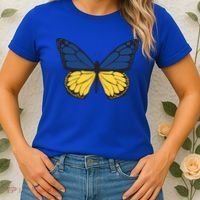 Ukraine Butterfly Illustration Women's T-Shirt thumb 2