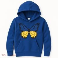 Ukraine Butterfly Illustration Kids Hoodie thumb 0