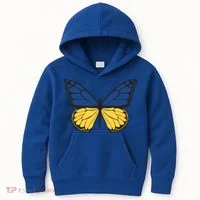 Ukraine Butterfly Illustration Kids Hoodie thumb 0