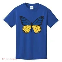 Ukraine Butterfly Illustration Kids T-Shirt thumb 0