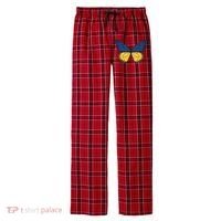 Ukraine Butterfly Illustration Men's Flannel Plaid Pajama Pants thumb 0