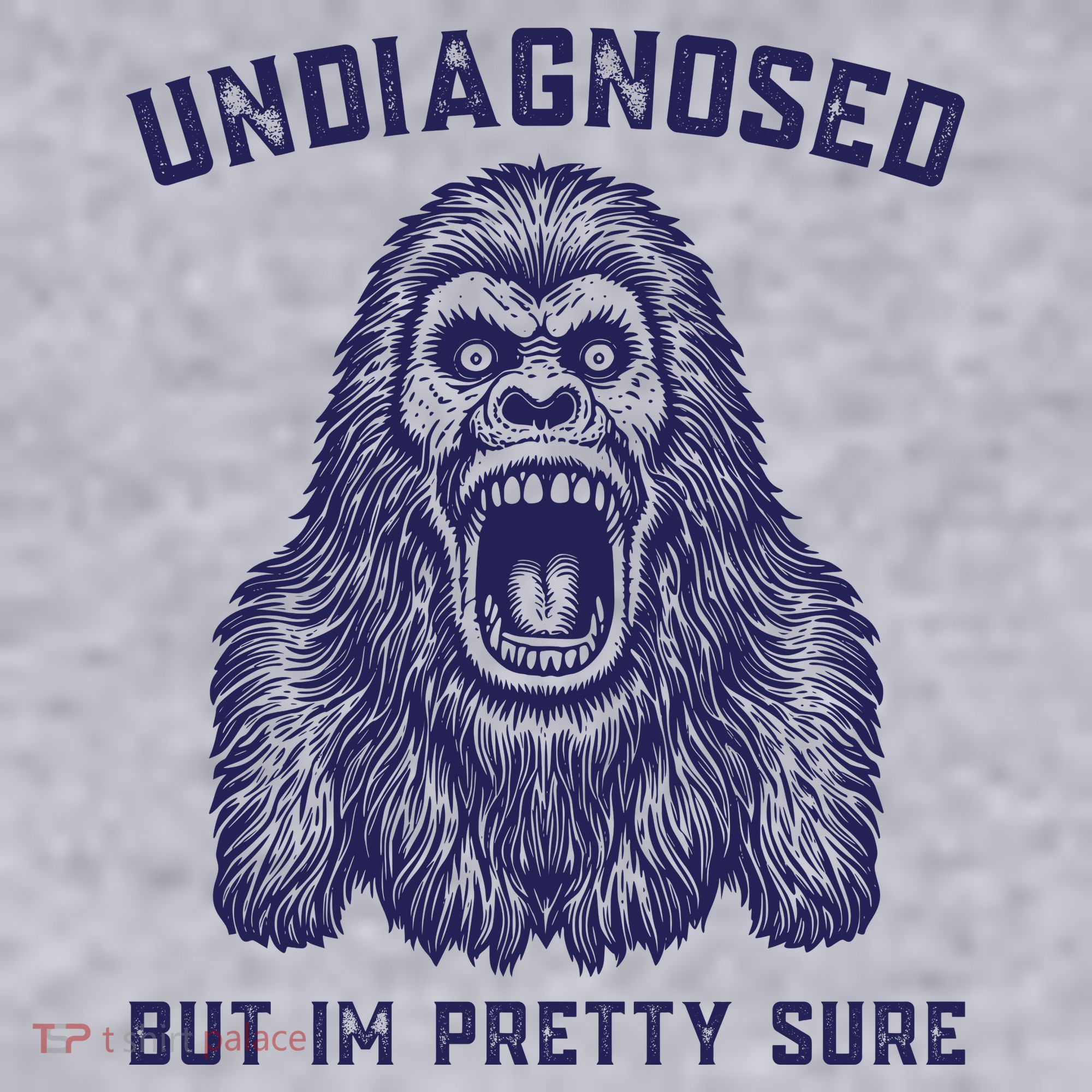Undiagnosed But Im Pretty Sure Funny Gorilla Ladies Heavyweight Boxy Pullover Hoodie