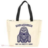 Undiagnosed But Im Pretty Sure Funny Gorilla Tote Bag thumb 0