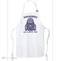 Undiagnosed But Im Pretty Sure Funny Gorilla Apron thumb 0